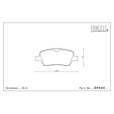 ENDLESS EP420SSY Тормозные колодки задние для HONDA Stream ストリーム (RN6) I Odyssey オデッセイ (RB1) ENDLESS EP420SSY Тормозные колодки задние для HONDA Stream ストリーム (RN6) I Odyssey オデッセイ (RB1)