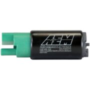 AEM 50-1220 Насос топливный 340 л/ч I Совместимый с E85 (65 мм, со смещенным входом)