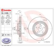 BREMBO 09.C499.11 Диск передний для TOYOTA Alphard I Highlander I RAV4 I Sienna, LEXUS RX350 I 328x28mm