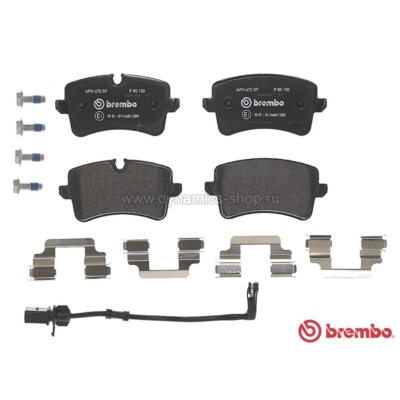 BREMBO P 85 150 Колодки задние для PORSCHE Macan GTS I S, AUDI S6 I S7 I S8 I RS5 I RS7 BREMBO P 85 150 Колодки задние для PORSCHE Macan GTS I S, AUDI S6 I S7 I S8 I RS5 I RS7