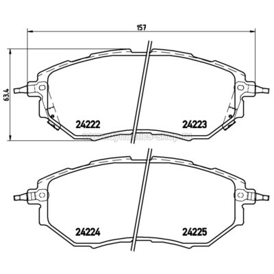 BREMBO P 78 017 Колодки передние для SUBARU Impreza WRX (2014+) I Forester XT I Outback (3.6R 2010+) BREMBO P 78 017 Колодки передние для SUBARU Impreza WRX (2014+) I Forester XT I Outback (3.6R 2010+)