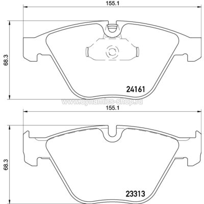 BREMBO P 06 081 Колодки передние для BMW 3 серии I X1 I Z4 Roadster BREMBO P 06 081 Колодки передние для BMW 3 серии I X1 I Z4 Roadster