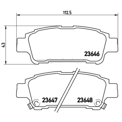 BREMBO P 83 056 Тормозные колодки задние для TOYOTA Alphard I Avensis Verso I Isis I Previa I Sienna BREMBO P 83 056 Тормозные колодки задние для TOYOTA Alphard I Avensis Verso I Isis I Previa I Sienna