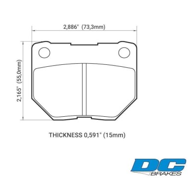 DC BRAKES DC0461P15 Колодки STR.S+ задние для SUBARU WRX, NISSAN Skyline (R32系) (GTS-t TypeM) I (OEM 2POT SUMITOMO) DC BRAKES DC0461P15 Колодки STR.S+ задние для SUBARU WRX, NISSAN Skyline (R32系) (GTS-t TypeM) I (OEM 2POT SUMITOMO)