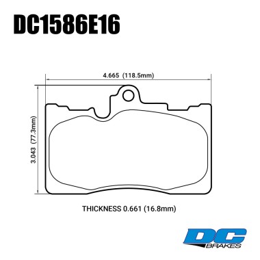 DC BRAKES DC1586E16 Колодки RT.2 передние для TOYOTA Crown, LEXUS GS I RC DC BRAKES DC1586E16 Колодки RT.2 передние для TOYOTA Crown, LEXUS GS I RC