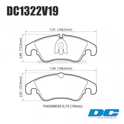 DC BRAKES DC1322V19 Тормозные колодки STR.S для AUDI A4 I Q5 I S4 I S5 DC BRAKES DC1322V19 Тормозные колодки STR.S для AUDI A4 I Q5 I S4 I S5
