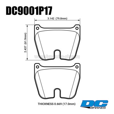 DC BRAKES DC9001P17 Колодки Street STR.S+ передние для FORD Focus I WRC specs, BREMBO I 8 Pistons WRC Tarmac & Touring Car (Комплект 8 шт.) DC BRAKES DC9001P17 Колодки Street STR.S+ передние для FORD Focus I WRC specs, BREMBO I 8 Pistons WRC Tarmac & Touring Car (Комплект 8 шт.)