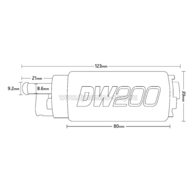 DEATSCHWERKS 9-201-0791 Насос топливный DW200 с установочным комплектом I 255 л/ч DEATSCHWERKS 9-201-0791 Насос топливный DW200 с установочным комплектом I 255 л/ч