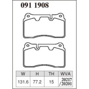 DIXCEL ES-091 1908 Колодки Extra Speed передние для RANGE ROVER I RANGE ROVER Sport
