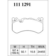 DIXCEL X-111 1291 Колодки X type передние для AUDI RS6 I MERCEDES C63 AMG I AMG GT