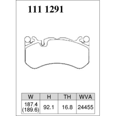 DIXCEL ES-111 1291 Колодки Extra Speed передние для AUDI RS6 I MERCEDES C63 AMG I AMG GT DIXCEL ES-111 1291 Колодки Extra Speed передние для AUDI RS6 I MERCEDES C63 AMG I AMG GT