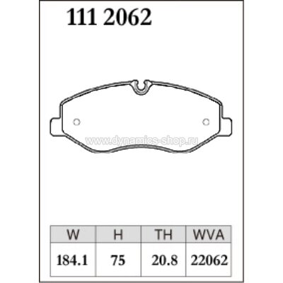 DIXCEL P-111 2062 Колодки Premium type передние для MERCEDES Marco Polo Camper (W447) DIXCEL P-111 2062 Колодки Premium type передние для MERCEDES Marco Polo Camper (W447)