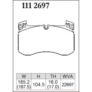 DIXCEL X-111 2697 Колодки X type передние для MERCEDES G-Класс AMG G 63 I GLE I GLS (X167)