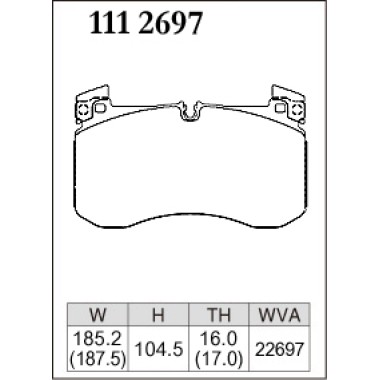 DIXCEL X-111 2697 Колодки X type передние для MERCEDES G-Класс AMG G 63 I GLE I GLS (X167) DIXCEL X-111 2697 Колодки X type передние для MERCEDES G-Класс AMG G 63 I GLE I GLS (X167)