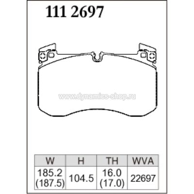DIXCEL M-111 2697 Колодки M type передние для MERCEDES G-Класс AMG G 63 I GLE I GLS (X167) DIXCEL M-111 2697 Колодки M type передние для MERCEDES G-Класс AMG G 63 I GLE I GLS (X167)