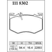 DIXCEL Z-111 8302 Колодки Z type передние для MERCEDES A35 AMG 4-matic I A45 AMG I AMG CLA I AMG CLB