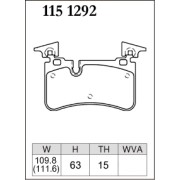 DIXCEL P-115 1292 Колодки Premium type задние для MERCEDES CLK I CLS I E-Class I SL I SLK