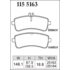 DIXCEL M-115 5163 Колодки M type задние для MERCEDES AMG GT I C-Класс I S-Класс I SL DIXCEL M-115 5163 Колодки M type задние для MERCEDES AMG GT I C-Класс I S-Класс I SL