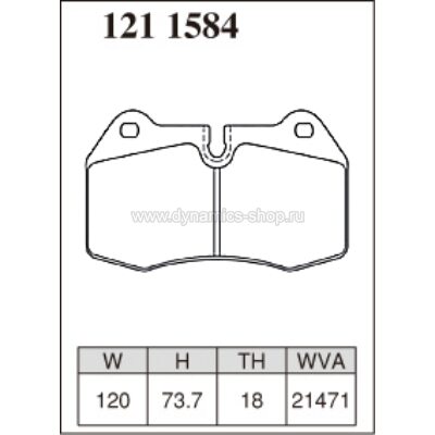 DIXCEL ES-121 1584 Колодки Extra Speed передние для BMW 7 серии (E38) I 8 серии (E31) DIXCEL ES-121 1584 Колодки Extra Speed передние для BMW 7 серии (E38) I 8 серии (E31)