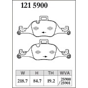 DIXCEL P-121 5900 Колодки Premium type передние для BMW 3 серии I 4 серии Convertible I X3 I X4 I X5 I X6