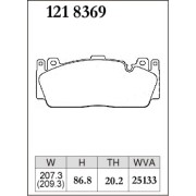DIXCEL Z-121 8369 Колодки Z type передние для BMW M2 Competition I M5 (F10) I M6 (F12) I (F13) 14-