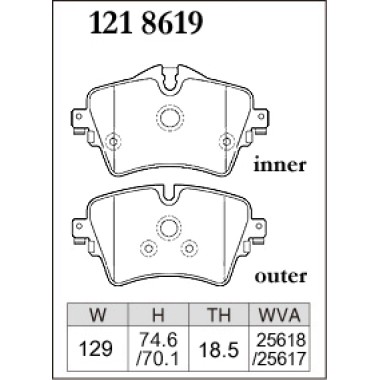 DIXCEL P-121 8619 Колодки Premium type передние для BMW 1 серии I 2 серии I X1 I X2 I X3 I Z4 Roadster, MINI Clubman DIXCEL P-121 8619 Колодки Premium type передние для BMW 1 серии I 2 серии I X1 I X2 I X3 I Z4 Roadster, MINI Clubman