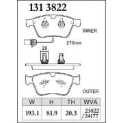 DIXCEL M-131 3822 Колодки M type передние для BENTLEY Continental Convertible I Continental Flying Spur I Flying Spur