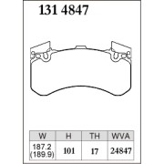 DIXCEL P-131 4847 Колодки Premium type передние для AUDI A6 I A7 Sportback I A8, BENTLEY Bentayga
