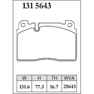 DIXCEL P-131 5643 Колодки Premium type передние для PORSCHE Macan, AUDI A6 I A7 Sportback I Q5 DIXCEL P-131 5643 Колодки Premium type передние для PORSCHE Macan, AUDI A6 I A7 Sportback I Q5
