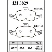 DIXCEL X-131 5829 Колодки X type передние для AUDI TT I TTS I TT Roadster