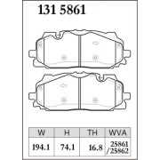 DIXCEL X-131 5861 Колодки X type передние для AUDI A4 I A5 I A6 I A7 Sportback I A8 I Q5 I Q7 I Q8, VOLKSWAGEN Touareg