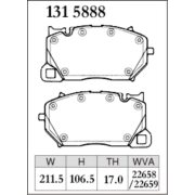 DIXCEL M-131 5888 Колодки M type передние для AUDI RS6 I RS7 Sportback, PORSCHE Cayenne (4.0) Turbo