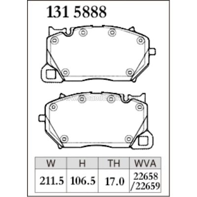 DIXCEL M-131 5888 Колодки M type передние для AUDI RS6 I RS7 Sportback, PORSCHE Cayenne (4.0) Turbo DIXCEL M-131 5888 Колодки M type передние для AUDI RS6 I RS7 Sportback, PORSCHE Cayenne (4.0) Turbo