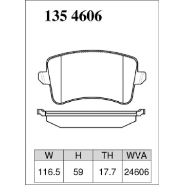 DIXCEL P-135 4606 Колодки Premium type задние для A4 I A4 Allroad B8 I A5 I A5 Convertible I Q5 DIXCEL P-135 4606 Колодки Premium type задние для A4 I A4 Allroad B8 I A5 I A5 Convertible I Q5