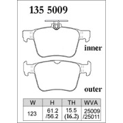 DIXCEL ES-135 5009 Колодки Extra Speed задние для AUDI A3 I TT I VOLKSWAGEN Golf 7