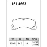 DIXCEL P-151 4553 Колодки Premium type передние для PORSCHE Cayenne 958 I Macan I Panamera, VOLKSWAGEN Touareg
