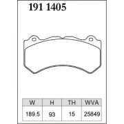 DIXCEL Z-191 1405 Колодки Z type передние для CHEVROLET Camaro I Corvette, JEEP Grand Cherokee SRT8