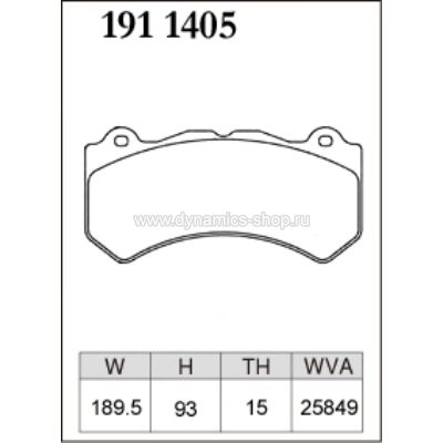 DIXCEL ES-191 1405 Колодки Extra Speed передние для CHEVROLET Camaro I Corvette, JEEP Grand Cherokee SRT8 DIXCEL ES-191 1405 Колодки Extra Speed передние для CHEVROLET Camaro I Corvette, JEEP Grand Cherokee SRT8
