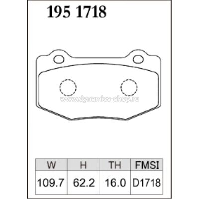 DIXCEL Z-195 1718 Колодки Z type задние для CHEVROLET Corvette Grand Sport I Camaro SS DIXCEL Z-195 1718 Колодки Z type задние для CHEVROLET Corvette Grand Sport I Camaro SS