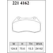 DIXCEL Z-221 4162 Колодки Z type передние для RENAULT Clio RS I Megane, ALFA ROMEO MiTo, ABARTH Grande Punto