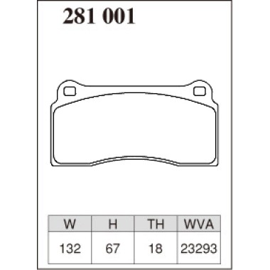 DIXCEL ES-281 001 Колодки Extra Speed задние для BMW M2, AUDI R8, FERRARI F40 I F50, LAMBORGHINI Diablo DIXCEL ES-281 001 Колодки Extra Speed задние для BMW M2, AUDI R8, FERRARI F40 I F50, LAMBORGHINI Diablo