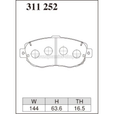 DIXCEL ES-311 252 Колодки Extra Speed передние для TOYOTA Altezza I Aristo I Celsior (UCF10, UCF11) I Crown クラウン DIXCEL ES-311 252 Колодки Extra Speed передние для TOYOTA Altezza I Aristo I Celsior (UCF10, UCF11) I Crown クラウン