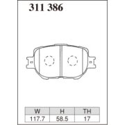 DIXCEL ES-311 386 Колодки Extra Speed передние для TOYOTA Altezza I Crown I Mark II, LEXUS IS