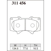 DIXCEL ES-311 456 Колодки Extra Speed передние для TOYOTA Land Cruiser Prado I Hilux, LEXUS GX460, MITSUBISHI Pajero