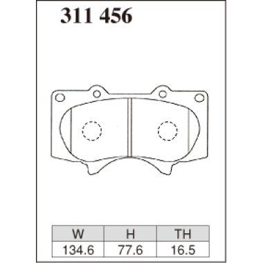 DIXCEL ES-311 456 Колодки Extra Speed передние для TOYOTA Land Cruiser Prado I Hilux, LEXUS GX460, MITSUBISHI Pajero DIXCEL ES-311 456 Колодки Extra Speed передние для TOYOTA Land Cruiser Prado I Hilux, LEXUS GX460, MITSUBISHI Pajero