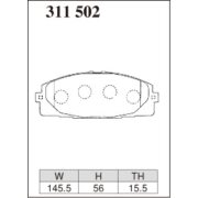 DIXCEL EC-311 502 Колодки Extra Cruise передние для TOYOTA HiAce ハイエース