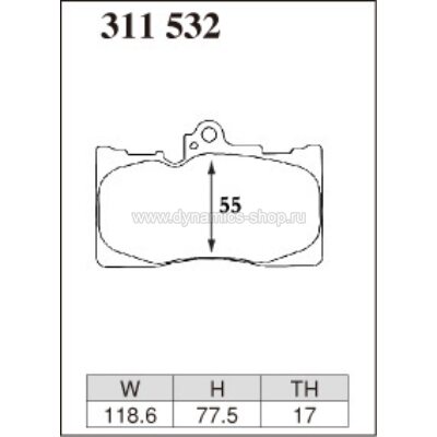 DIXCEL ES-311 532 Колодки Extra Speed передние для TOYOTA Crown, LEXUS GS I RC DIXCEL ES-311 532 Колодки Extra Speed передние для TOYOTA Crown, LEXUS GS I RC