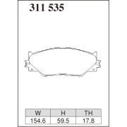 DIXCEL ES-311 535 Колодки Extra Speed передние для LEXUS IS250 I IS300h