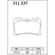 DIXCEL ES-311 537 Колодки Extra Speed передние для TOYOTA Crown I LEXUS LS460, LS500, LS600h