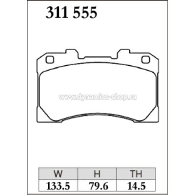 DIXCEL ES-311 555 Колодки Extra Speed передние для TOYOTA GR Yaris ヤリス I RC・18 inch wheel DIXCEL ES-311 555 Колодки Extra Speed передние для TOYOTA GR Yaris ヤリス I RC・18 inch wheel
